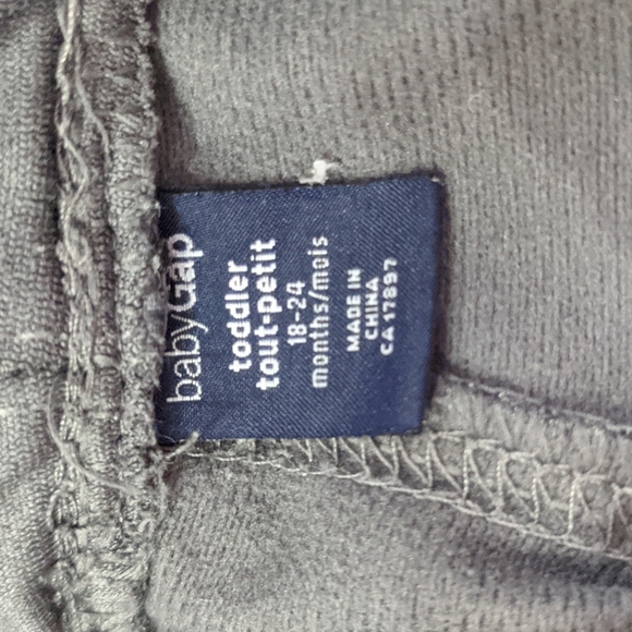 Baby Gap grey track pants - Picture 2 of 2